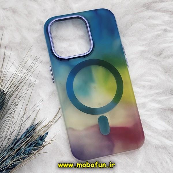 قاب گوشی iPhone 14 Pro آیفون طرح متال آبرنگی مگ سیف اورجینال Creative Case کد 147